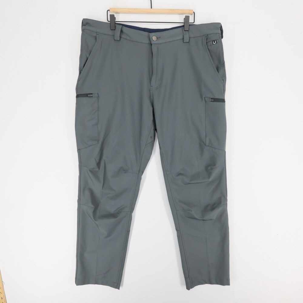 Scottevest Action Adventure Pants Mens 40x32 Gray Cargo 17 Pockets Stretch